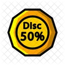 Discount 50 Discount Shopping Discount Icône