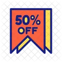 Discount 50%  Icon