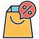 Discount Offer Shopping Bag Icon