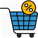 Discount Shopping Cart Icon