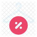 Discount Offer Cloth Hanger Icon