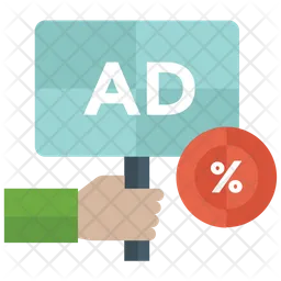 Discount Ad  Icon