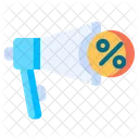 Discount Advertising  Icon