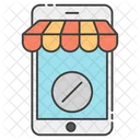 M Commerce Mobile Shop Online Shopping Icon