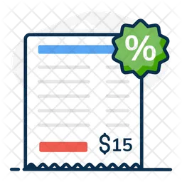 Discount Bill  Icon