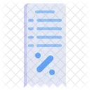 Discount Bill  Icon