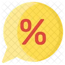 Discount Bubble Discount Chat Branding Icon
