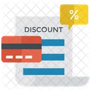 Discount Card Loyalty Program Membership Card Icon