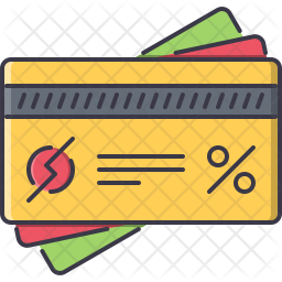 Discount Card Icon Of Colored Outline Style Available In Svg Png Eps Ai Icon Fonts