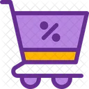 Cart Discount Ecommerce Icon