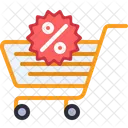 Discount Cart  Icon
