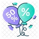 Discount Celebration  Icon