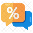 Discount Message Discount Chat Discount Communication Icon