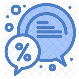 Discount Chat  Icon