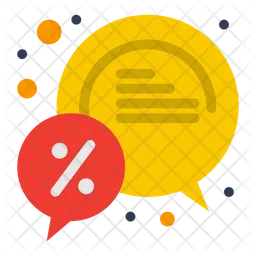 Discount Chat  Icon