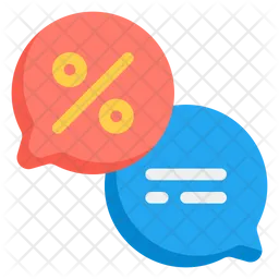 Discount Chat  Icon