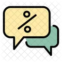 Discount chat  Icon