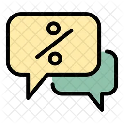 Discount chat  Icon