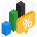 Discount Chat Infographic Statistics Icon