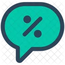 Ecommerce Chat Discount Icon