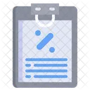 Discount Clipboard  Icon