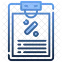 Discount Clipboard  Icon