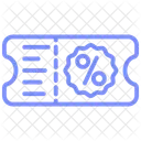 Discount Code Duotone Line Icon Icon