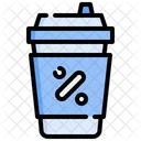 Discount Coffee Cup  Icon
