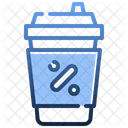 Discount Coffee Cup  Icon