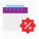 Discount Calendar Sale Icon