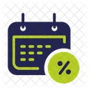 Discount Date Calendar Date Icône