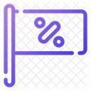 Discount Flag Banner Promotion Icon