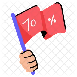 Discount Flag  Icon