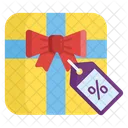 Discount Gift Wrapped Gift Discount Present Icon