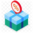 Sale Discount Box Percentage Icon