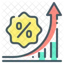 Discount Growth Rate Increase Increase Icon