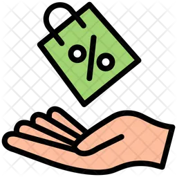 Discount Hand  Icon