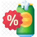 Discount Beer Drink Icon