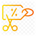 Discount Cut Scissor Icon