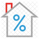 Home Percentage Sign Icon