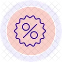 Discount Label Line Icon Icon