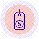 Discount Label Line Icon Icon