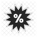 Discount label starburst  Icon