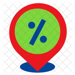 Discount Location  Icon