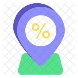 Discount Location  Icon