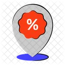 Discount Location  Icon