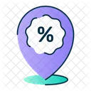 Discount Location  Icon