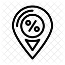 Discount Location  Icon