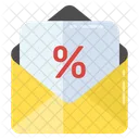 Discount Mail Discount Offer Offer Mail Icon