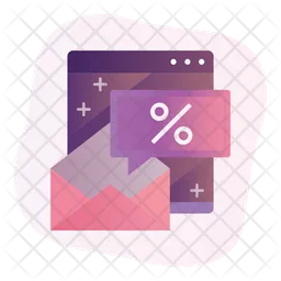 Discount Mail  Icon